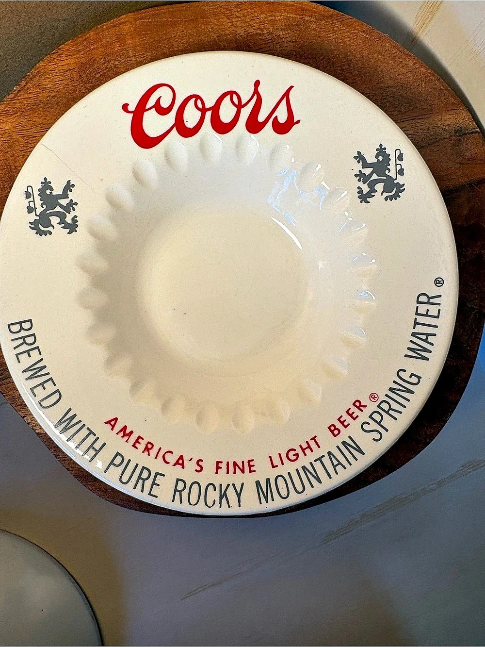 Coors Vintage Coors Beer Ceramic Advertising Ashtray Vintage Beer Ceramic